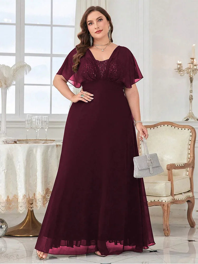 Vestido Longo Plus Size Festa Asia