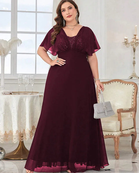 Vestido Longo Plus Size Festa Asia