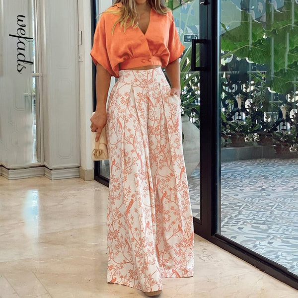 Conjunto Saia Longa Estampada Débora