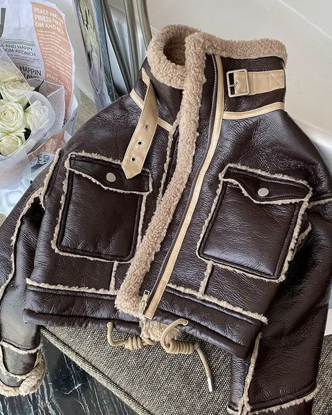 Jaqueta de Couro Feminino Isabela