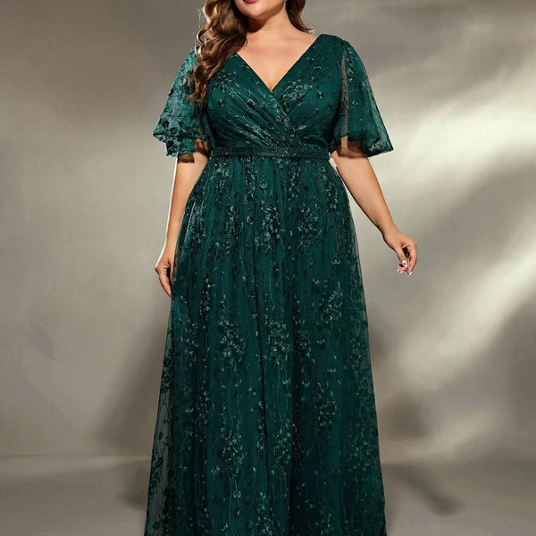 Vestido Longo Plus Size Festa Arianna
