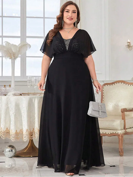 Vestido Longo Plus Size Festa Asia