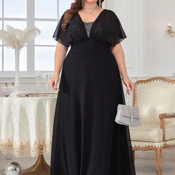 Vestido Longo Plus Size Festa Asia