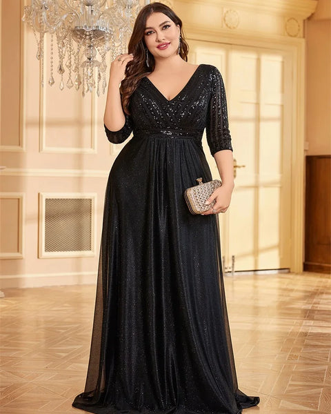 Vestido Longo Plus Size Festa Alessia