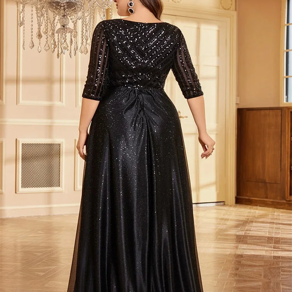 Vestido Longo Plus Size Festa Alessia