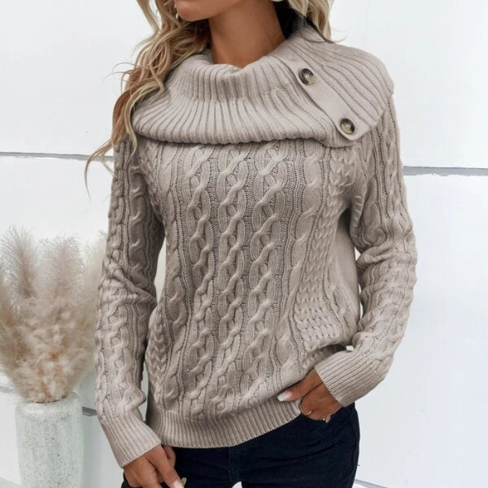 Suéter Feminino Gola Alta Madeleine