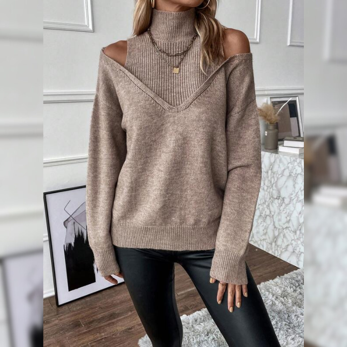 Suéter Feminino Gola Alta Margaux