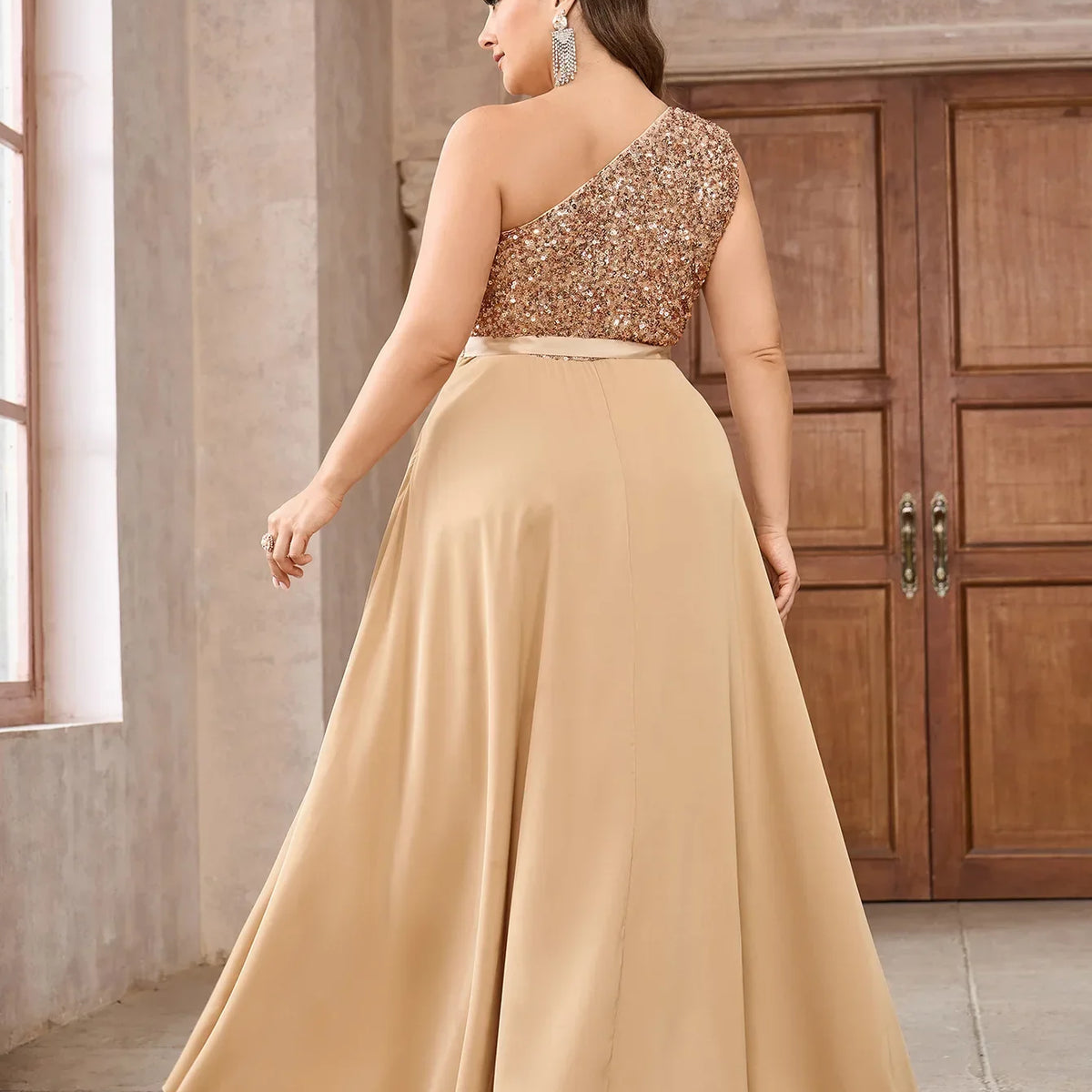 Vestido Festa Longo Plus Size Gabriella