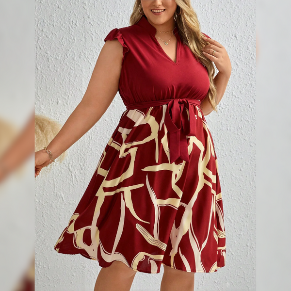 Vestido Midi Plus Size Casual Giorgia