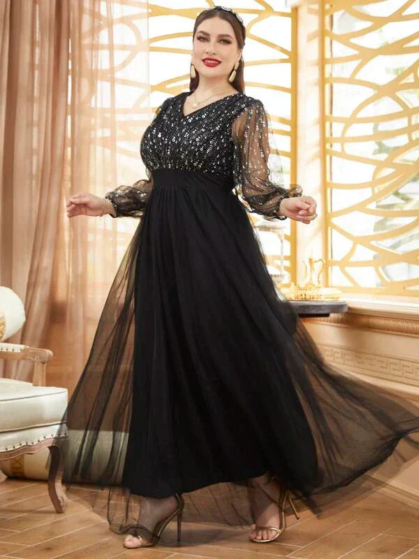 Vestido Longo Festa Plus Size Sonia