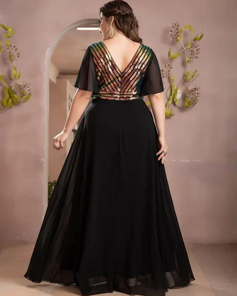 Vestido Longo Plus Size Festa Aurora