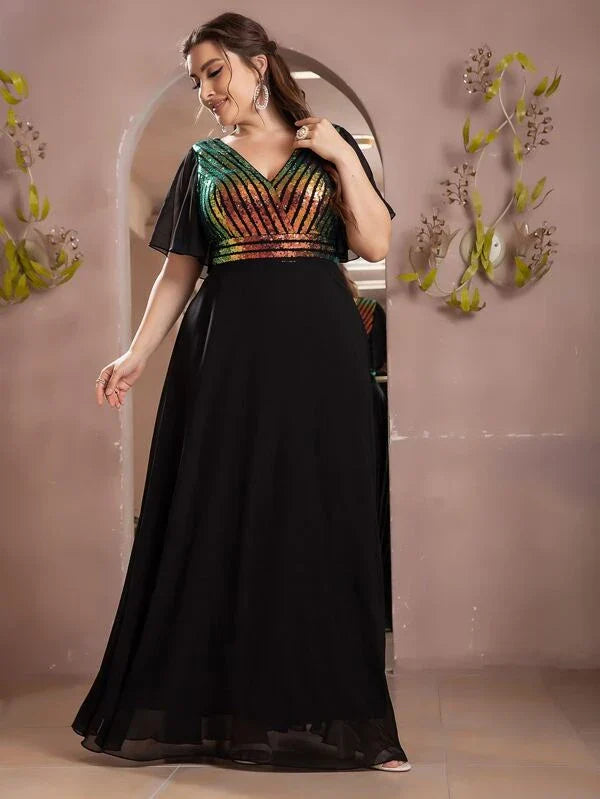 Vestido Longo Plus Size Festa Aurora