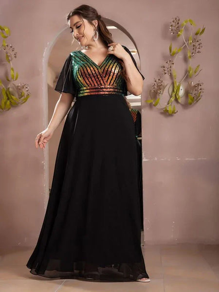 Vestido Longo Plus Size Festa Aurora