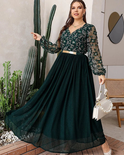 Vestido Longo Plus Size Festa Viola