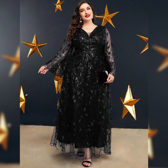 Vestido Plus Size Festa Longo Melania