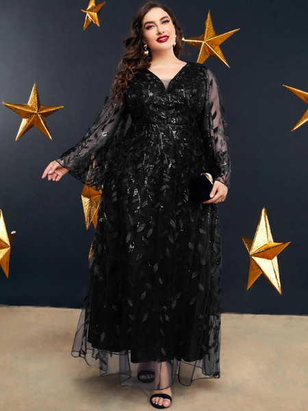 Vestido Plus Size Festa Longo Melania