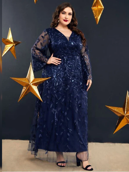 Vestido Plus Size Festa Longo Melania