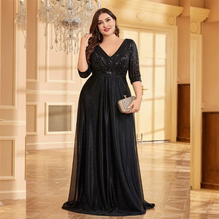 Vestido Longo Plus Size Festa Alessia