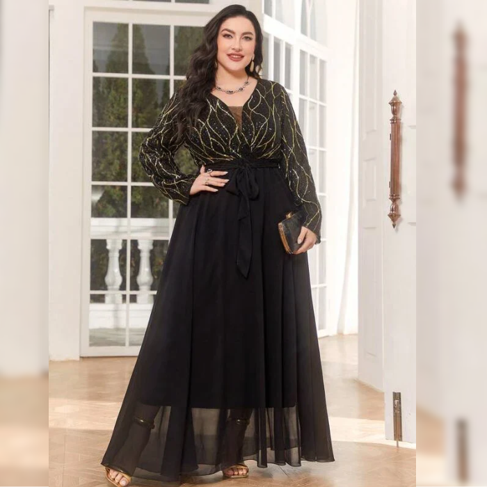 Vestido Festa Longo Plus Size Francesca