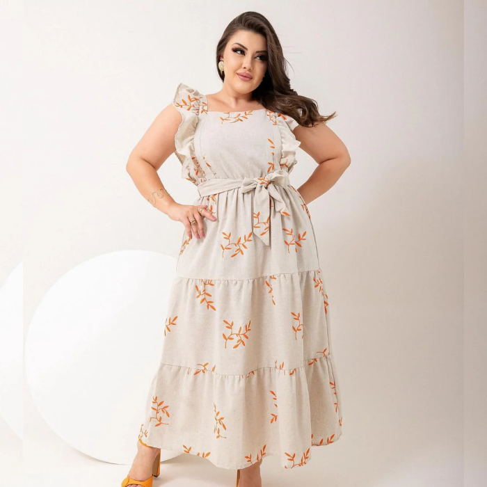 Vestidos Plus Size Longo Larissa
