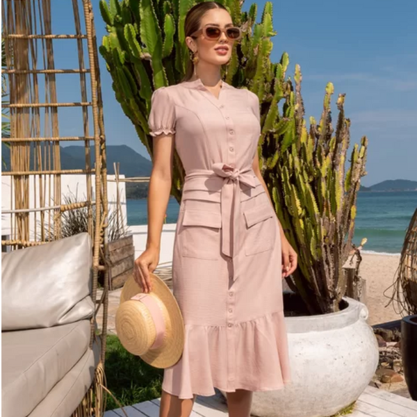 Vestido Longo Casual Antônia