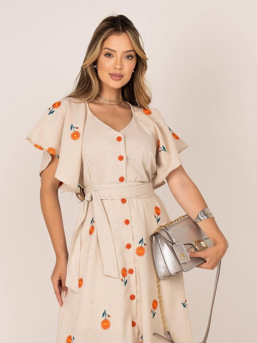 Vestido Casual Longo Perrine