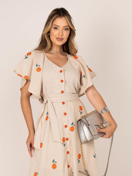 Vestido Casual Longo Perrine