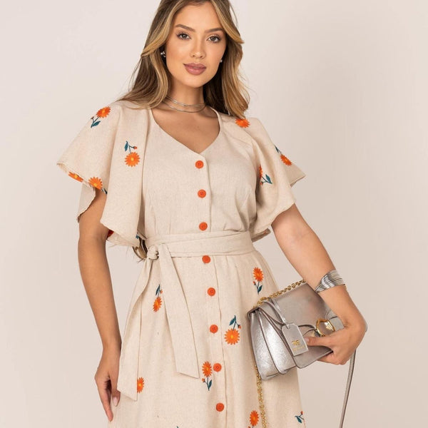 Vestido Casual Longo Perrine