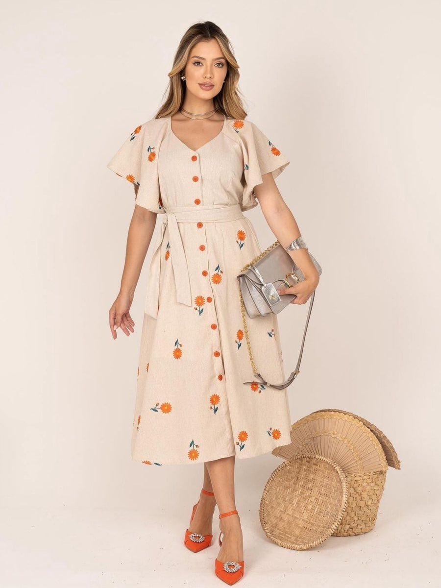 Vestido Casual Longo Perrine