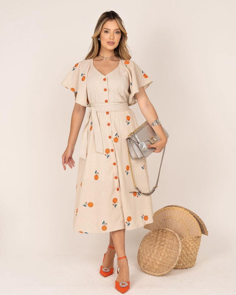 Vestido Casual Longo Perrine