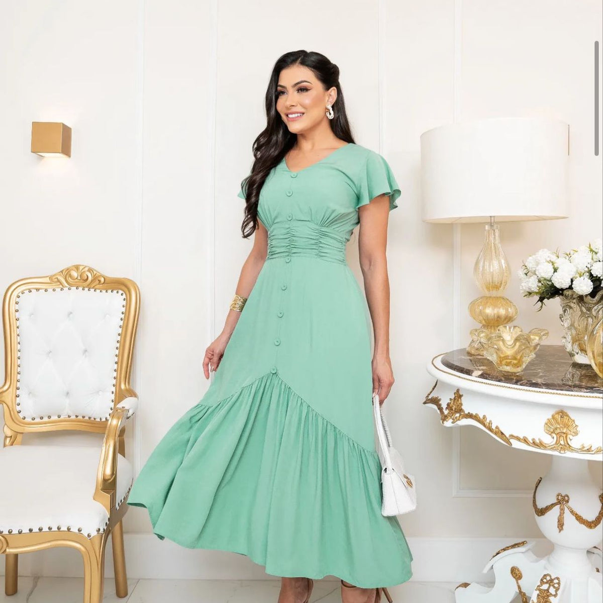 Vestido Casual Longo Paulette