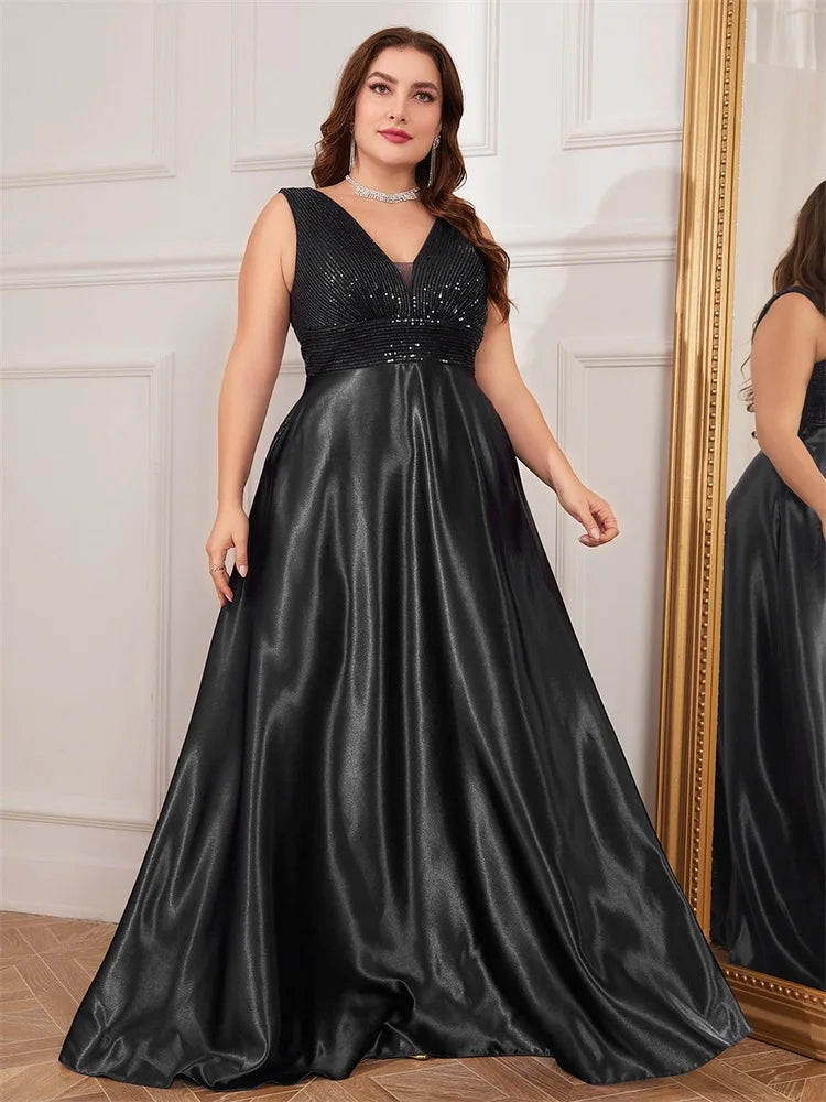 Vestido Plus Size Festa Longo Natascia