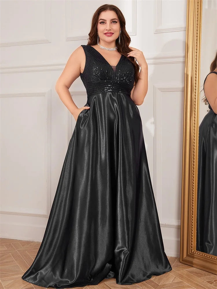 Vestido Plus Size Festa Longo Natascia