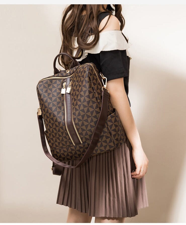 Mochila Femina Couro Émilie