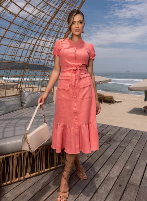 Vestido Longo Casual Antônia