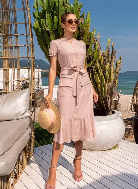 Vestido Longo Casual Antônia