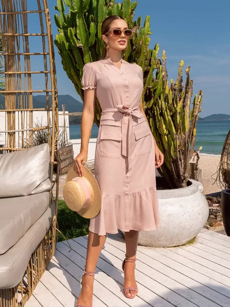 Vestido Longo Casual Antônia